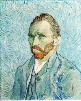 Self Portrait, Vincent van Gogh, 1889, oil on canvas. Musee d'Orsay, Paris.